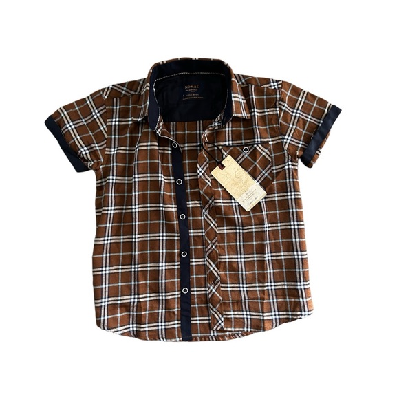 NOMAD By Craft +  Flow Boys Flannel Button Down. - Picture 5 of 5